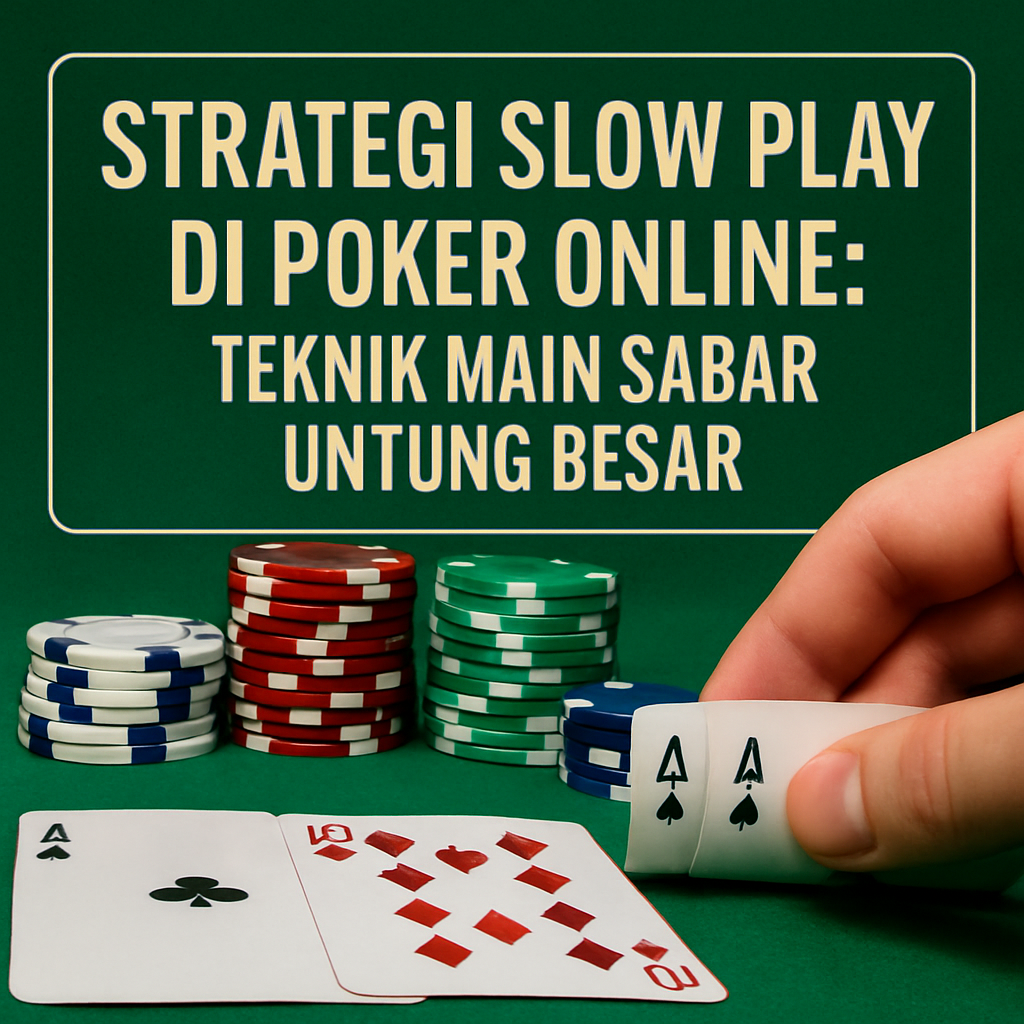 strategi slow play poker